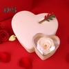 Шкатулка для украшений в форме сердца со стрелами, консервированные розы, мягкая подкладка, кольца, ожерелья, органайзер для хранения подарков на годовщину