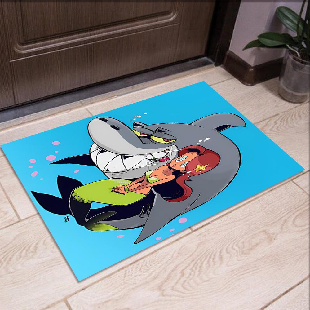Zig & Sharko Printed Carpet Rug for Office Chair Living Room Bedroom Kitchen Room Decor Gifts