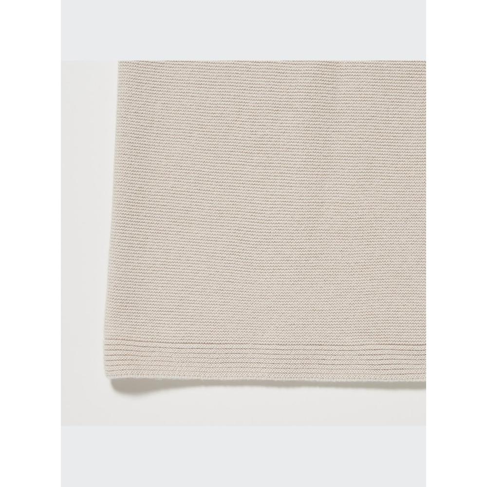 Uniqlo 3D вязаный хлопковый свитер с круглым вырезом и длинным рукавом 