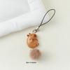 Cute Capybara Mobile Phone Case Strap Key Chains Bag Pendant Decoration Diy Phone Short Lanyard Handmade Jewelry Gift