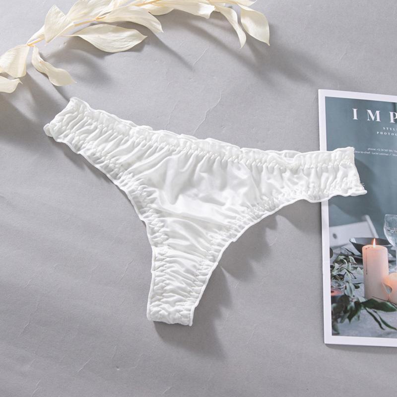 Женские сексуальные невидимые стринги-стринги, трусики из ледяного шелка, бесшовные трусы, нижнее белье, нижнее белье
