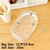 Оригинальный дизайн прозрачные ПВХ сумки для хранения для женщин сумка для хранения куклы каваи с красочным шнурком дисплей плюшевой куклы 2025 новинка
