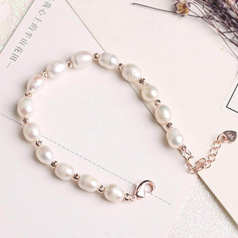 Винтажный имитационный жемчужный браслет с подвесками для женщин, роскошный стильный браслет простоты ювелирных изделий