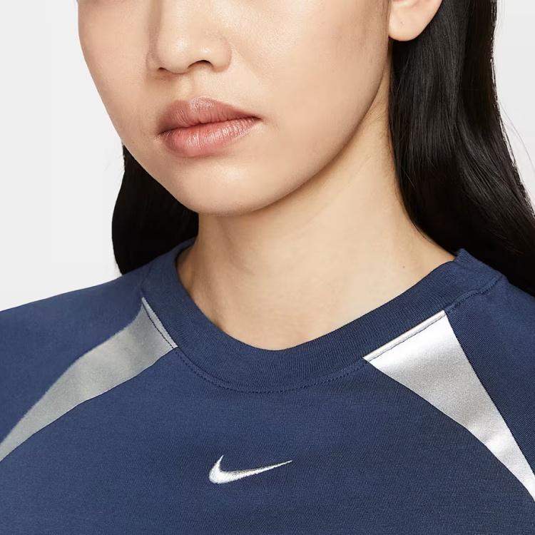 Nike Спортивная удобная футболка реглан с коротким рукавом Женские топы II1950410