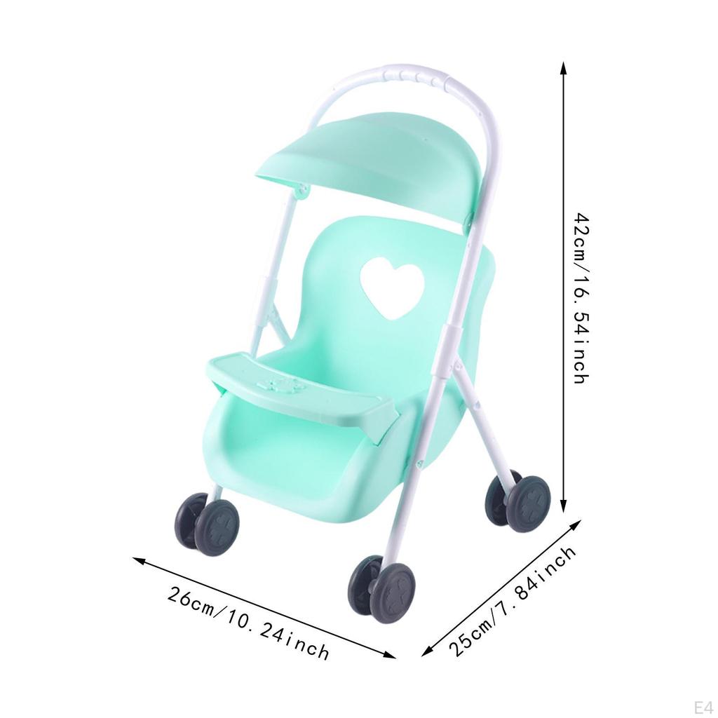 Baby Stroller for Doll Toy Realistic Holiday Xmas Birthday