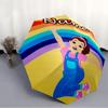 Personalized Name M-Ms Rachel Print Umbrella - Automatic Open/Close, Eight-Rib Durable Frame, Automatic Folding Umbrella