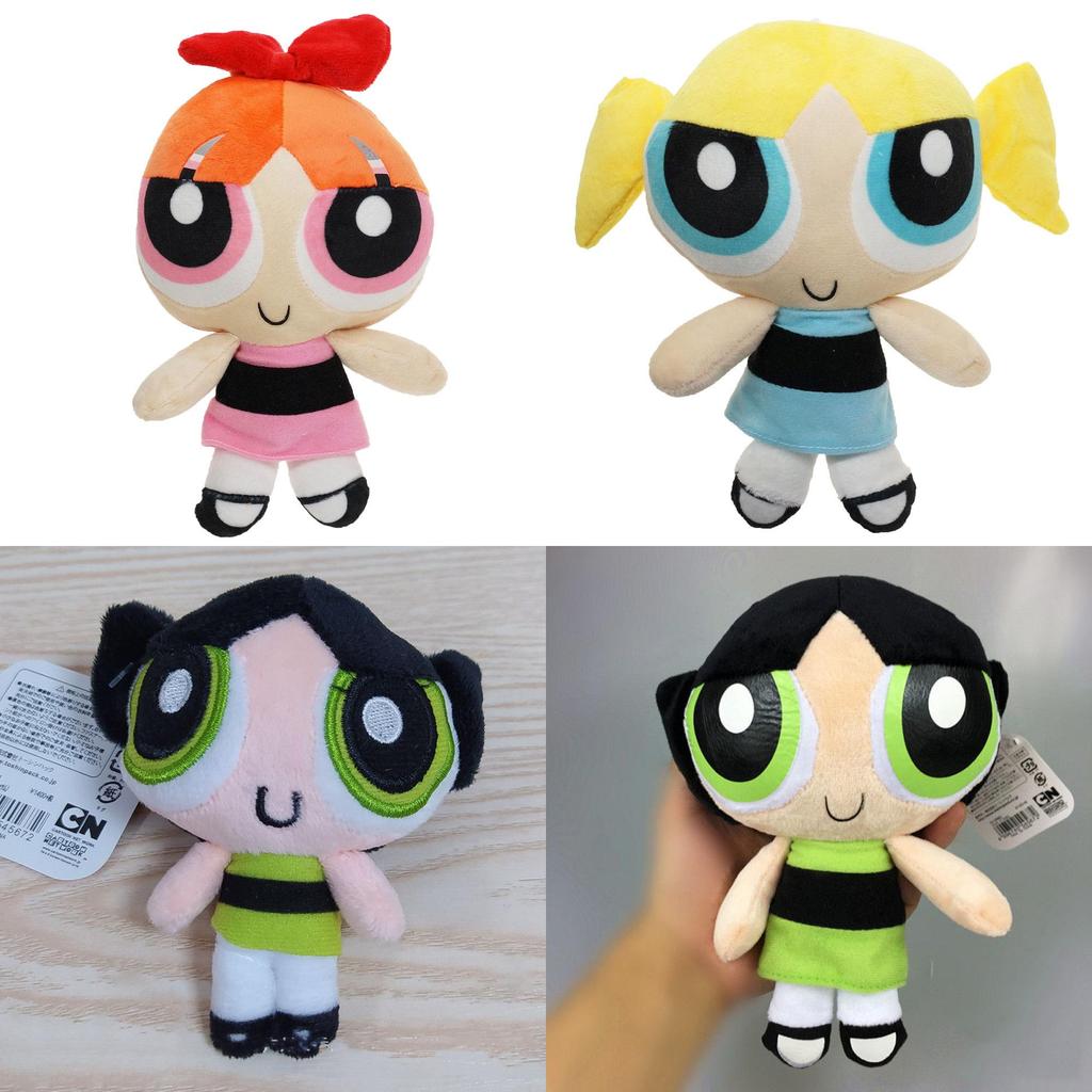 Cartoon Powerpuff Girls Plush Dolls 20cm Short Plush Stuffed Toy Gifts**