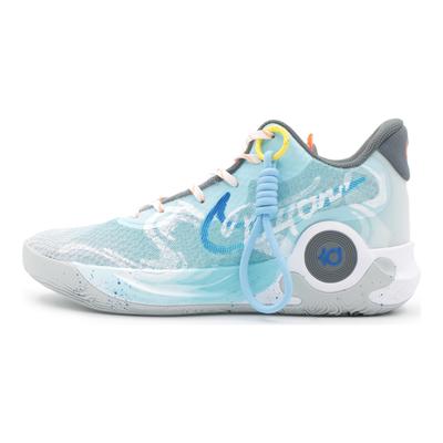 KD Trey 5 IX Сетчатые Нескользящие Износостойкие Средней Высоты Баскетбольные Кроссовки Унисекс Синие CW3402-011(Команда283-)