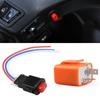 Motorcycle Double Flash Switch with Adjustable LED Blinker and Hazard Function