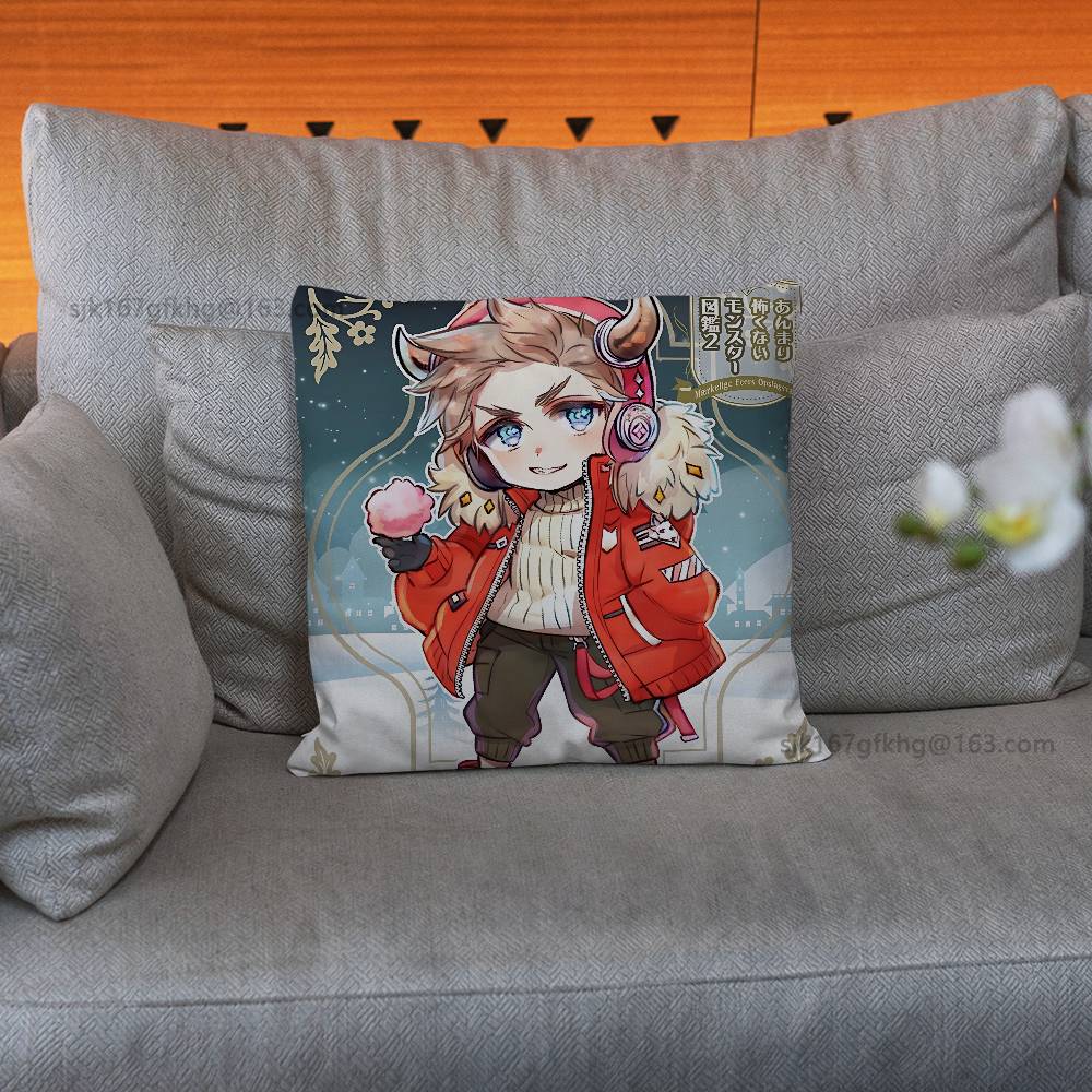 Аниме H-Hetalia World Stars Наволочка Квадратная Двусторонняя Печать Короткий Плюш Подушка для Дивана Подушка для Спальни Прикроватная