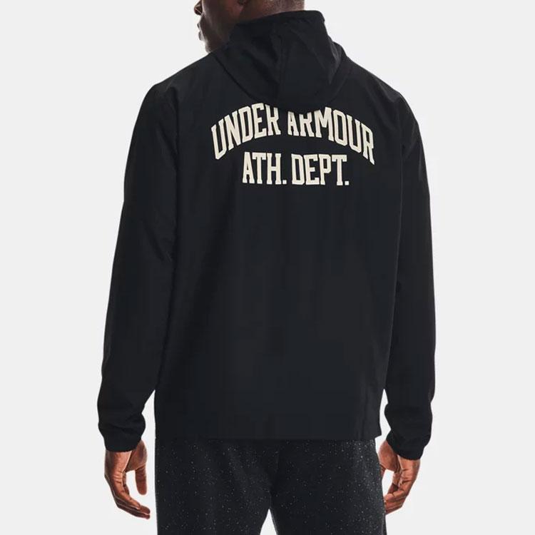 Under Armour Спортивный стиль Athletic Department Повседневная ветровка Куртка мужская Куртки Черная 1370358-001