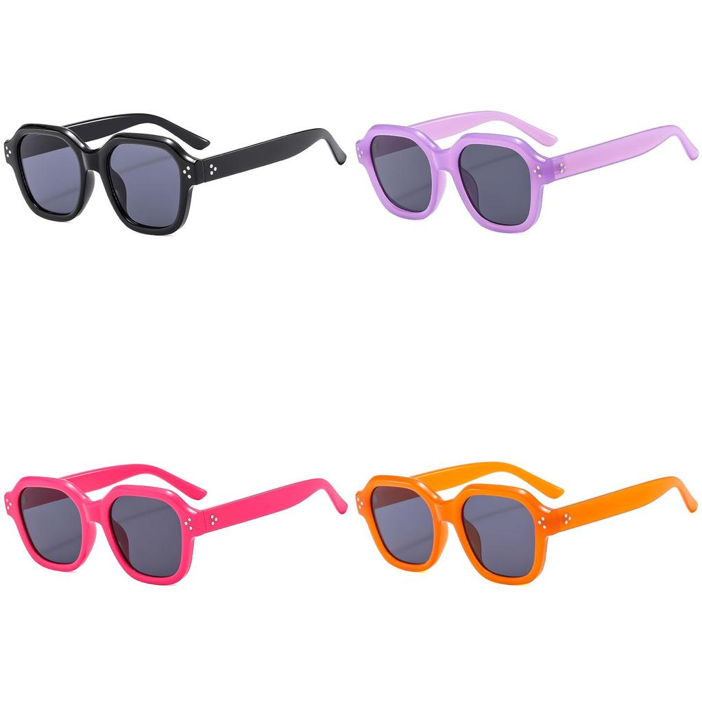 Hexagon Frame Fashion Sunglasses With Ac Lenses For Trendy Outdoor Events And Daily Use