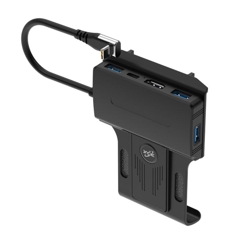 Портативный держатель док-станции 5 в 1, док-станция USB C, концентратор с 4K@60 Гц HDMI, совместимый с 100 Вт портами PD, совместимый со SteamDeck