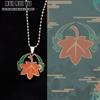 RUI RUI YU ожерелье из титановой стали 3 вида стилей цепочки Genshin Impact кулон кленовый лист анимация игра ювелирные изделия подарок для фанатов