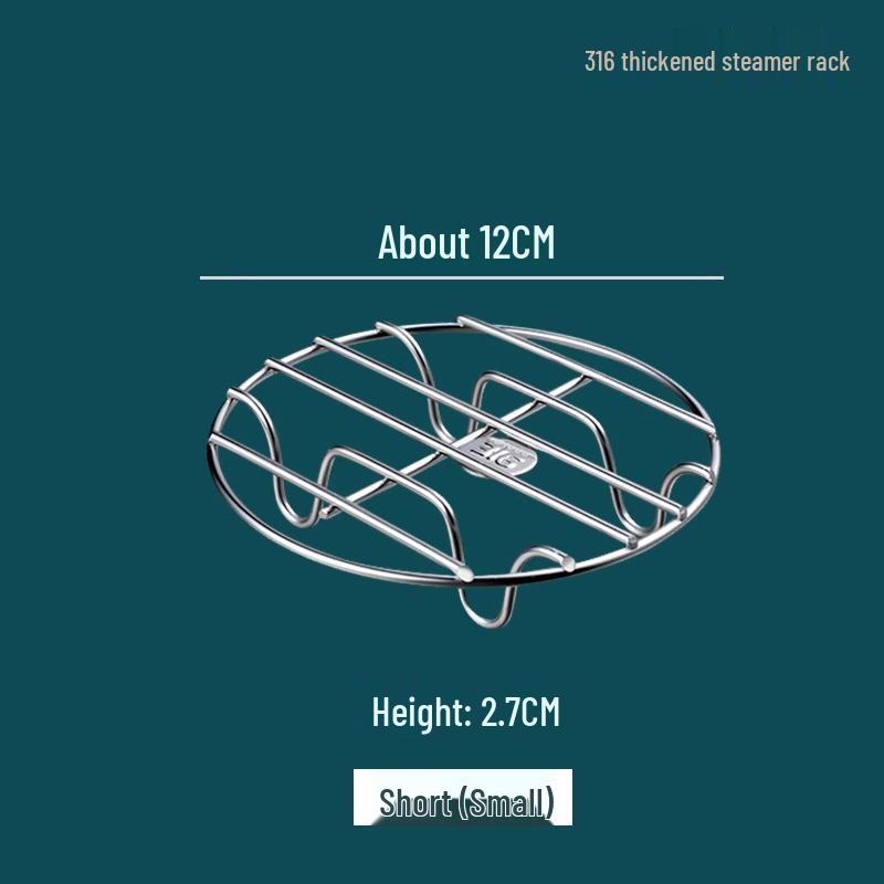 Stainless Steel Low-Foot Steaming Rack for Pressure and Rice Cookers: Ideal for Eggs & Vegetables