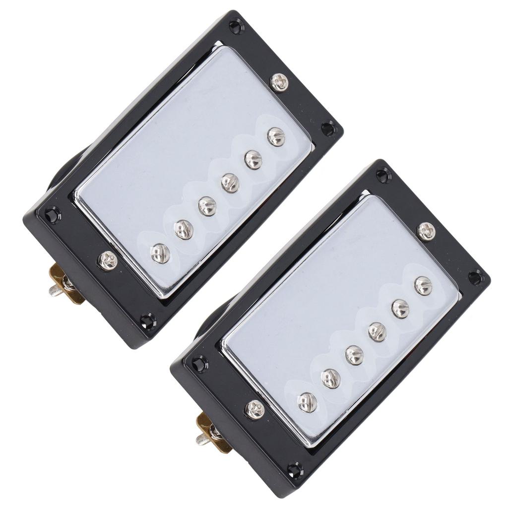 Металлический звукосниматель с двойной катушкой для грифа и бриджа для электрогитары в стиле LP, запасная часть