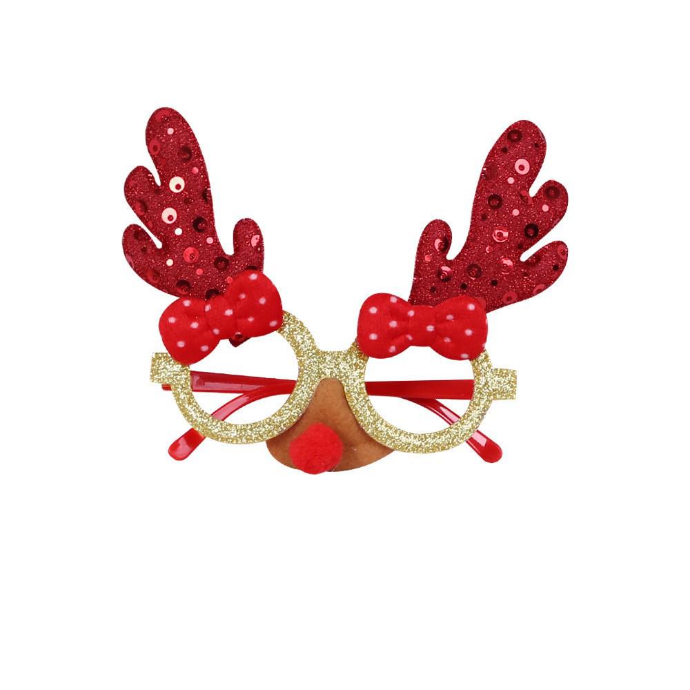 Christmas Party Eyeglass Frames: Santa, Snowman & Antler Designs for Kids