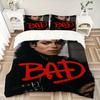 3Pcs Michael Jackson Bad Album Cover Bedding Sets For All Sizes New 3D Printed Bed Cover Comforter Duvet Cover Pillowcase Bedroom Decoration
