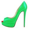 Women Pumps Sexy Peep Toe Platform 14cm Super High Heels Patent Leather Pumps Black Party Dress Red Wedding Shoes Stilettos Shoe