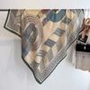 Women's fashion high-end cotton and linen feel scarf Korean thin spring and summer retro temperament travel photo decorative shawl