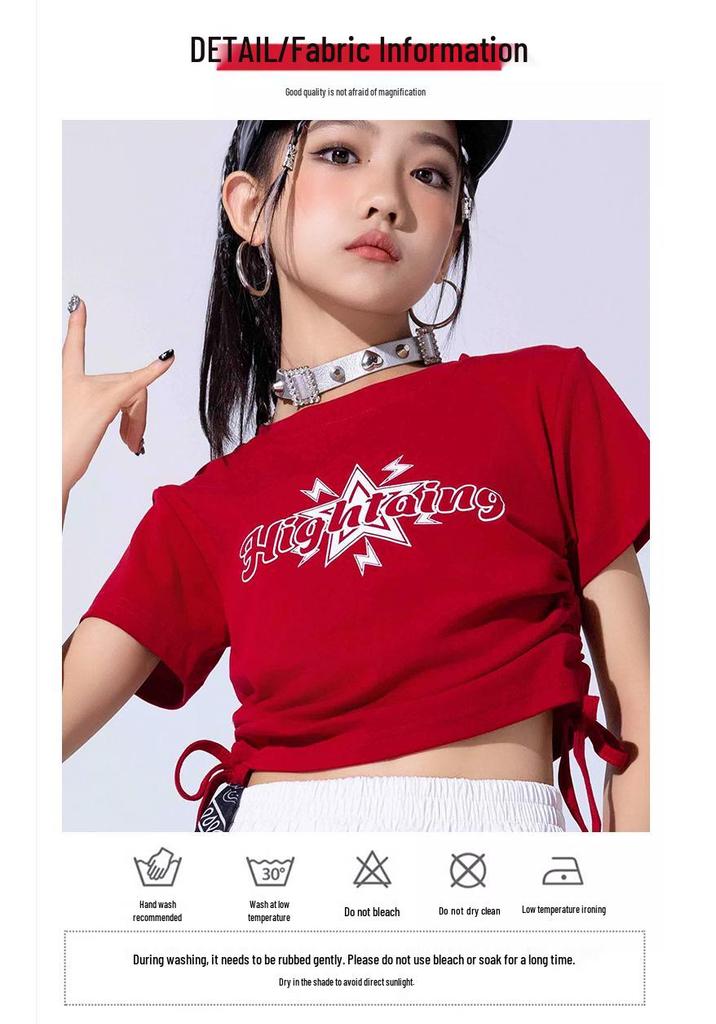 Hip Hop Style Street Dance Costumes for Kids: Trendy Summer Jazz Dance Outfits for Boys and Girls