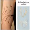 Popular Accessories Hollow Out Geometric Pattern Bracelet Leaf Butterfly Arm Chain