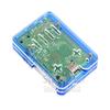 Прозрачный синий акриловый корпус для Raspberry Pi 5 с поддержкой официального радиатора