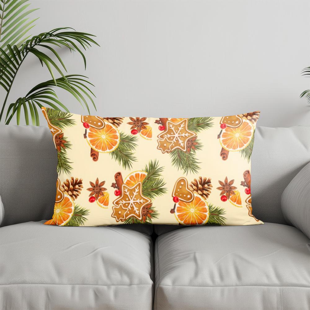 Декор для дома Подушка Merry Christmas шеврон Подходит для дивана, спальни, автомобиля Наволочка Подушка Прямоугольная подушка для спины