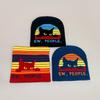 Hip Hop Stripe Knit Beanie Men Women Funny Cat Warm Fashion Hat
