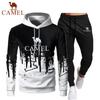 Tracksuit Men Sets Spring Autumn Winter Hoodies Pants 2 Piece Set+Running Hoody Mens Brand Sweatshirt Sport Joggers Sweatpants Suit Male