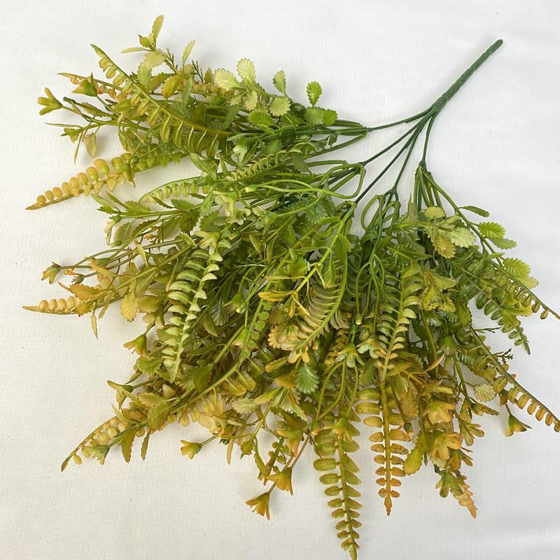 Small Toona Plastic Flower For Home Decor Wedding Photography Props Artificial Green Plant