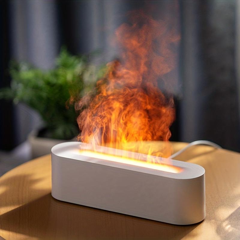 1 шт. цветной светильник, увлажнитель воздуха, USB, крутой туман, имитация пламени, увлажнитель, диффузор эфирных масел с функцией синхронизации