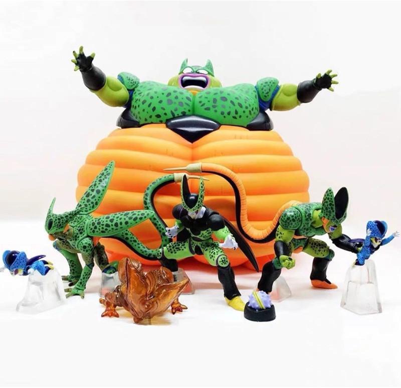 Dragon Ball Z Pvc Figure Collection Of Complete Form Cell 8 Distinctive Designs