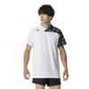 Mizuno V2MAB111 Игровая короткая рубашка, Рукав, Графический, Унисекс, Белый/Черный