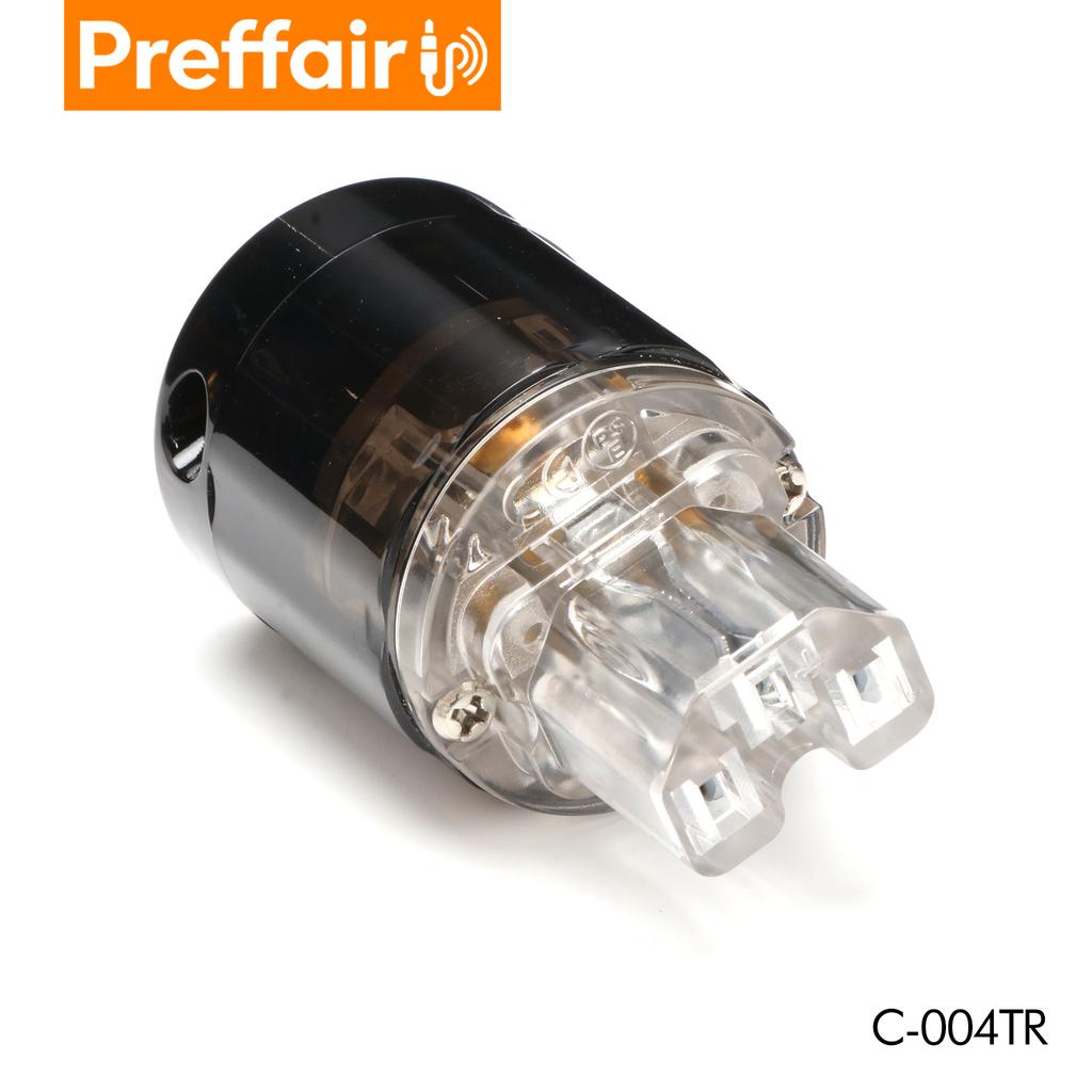 Preffair HiFi Rhodium Plated US/EU Power Plug IEC Connector Audio AMP CD Player AC Power Cord Connector Adapter for SpeakerGood product