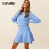 Autumn and Winter Women's Knitted Dress Slim Thin Temperament Bottoming Sweater Dresses