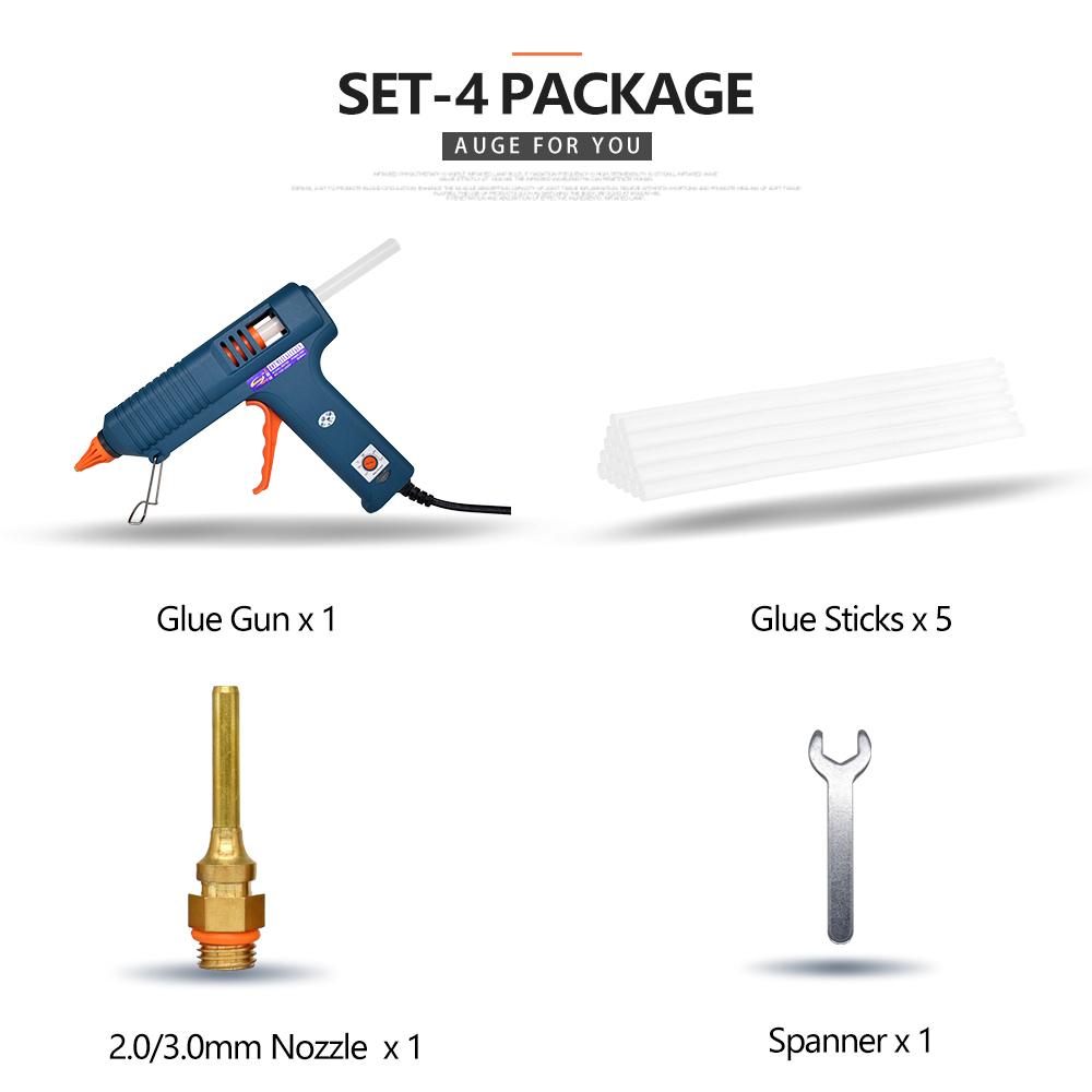 150 Вт термоплавкий клеевой пистолет с контролем температуры для дома, DIY, промышленное производство, использование 11 мм, клеевые стержни, сопло из чистой меди