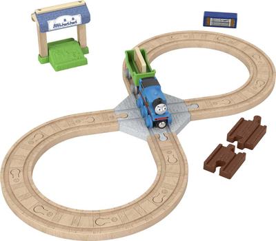 Набор деревянных рельсов Mattel Thomas the Tank Engine Series для детей и подростков HGD12 (Томас) [Поезд] Томаса [Игровой набор] [3 шт.] [Подарок]