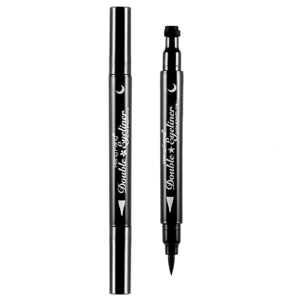 1 шт. с 2 сторонами модный черный водостойкий жидкий карандаш для глаз в форме звезды в форме сердца с точечным штампом для татуировки