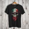 Mexican Flag Skull Bandana Sunglasses T-shirt