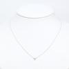 TIFFANY&Co. [Excellent Condition] AG925 Elsa Peretti Diamonds by the Yard Single Diamond Pendant Necklace SilverUsed