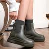 Новые средние резиновые сапоги японская мода женская дождевая обувь женская взрослая водонепроницаемая и нескользящая летающая тканая водная обувь