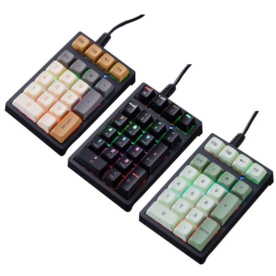 Проводная USB внешняя цифровая клавиатура Механическая клавиатура с 21 клавишей и цветной подсветкой Ноутбук Компьютер Аксессуары для ноутбуков Промышленные Финансовые