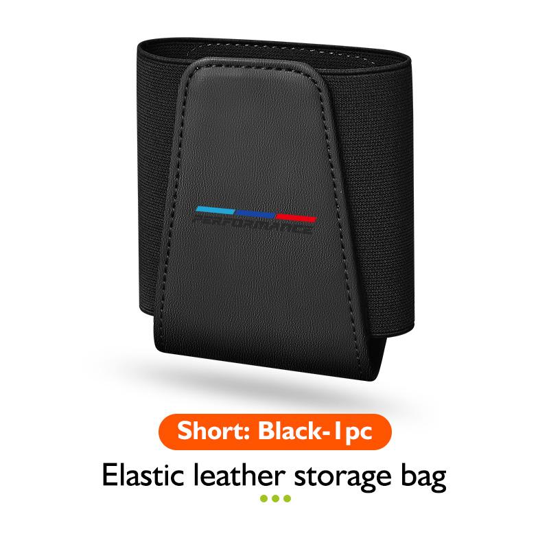Car Seat Side Interior Storage Pocket Leather Organizer Bag Phone Net Pocket Holder For BMW E91 E92 E93 E60 F10 F30 E39 E36 E87