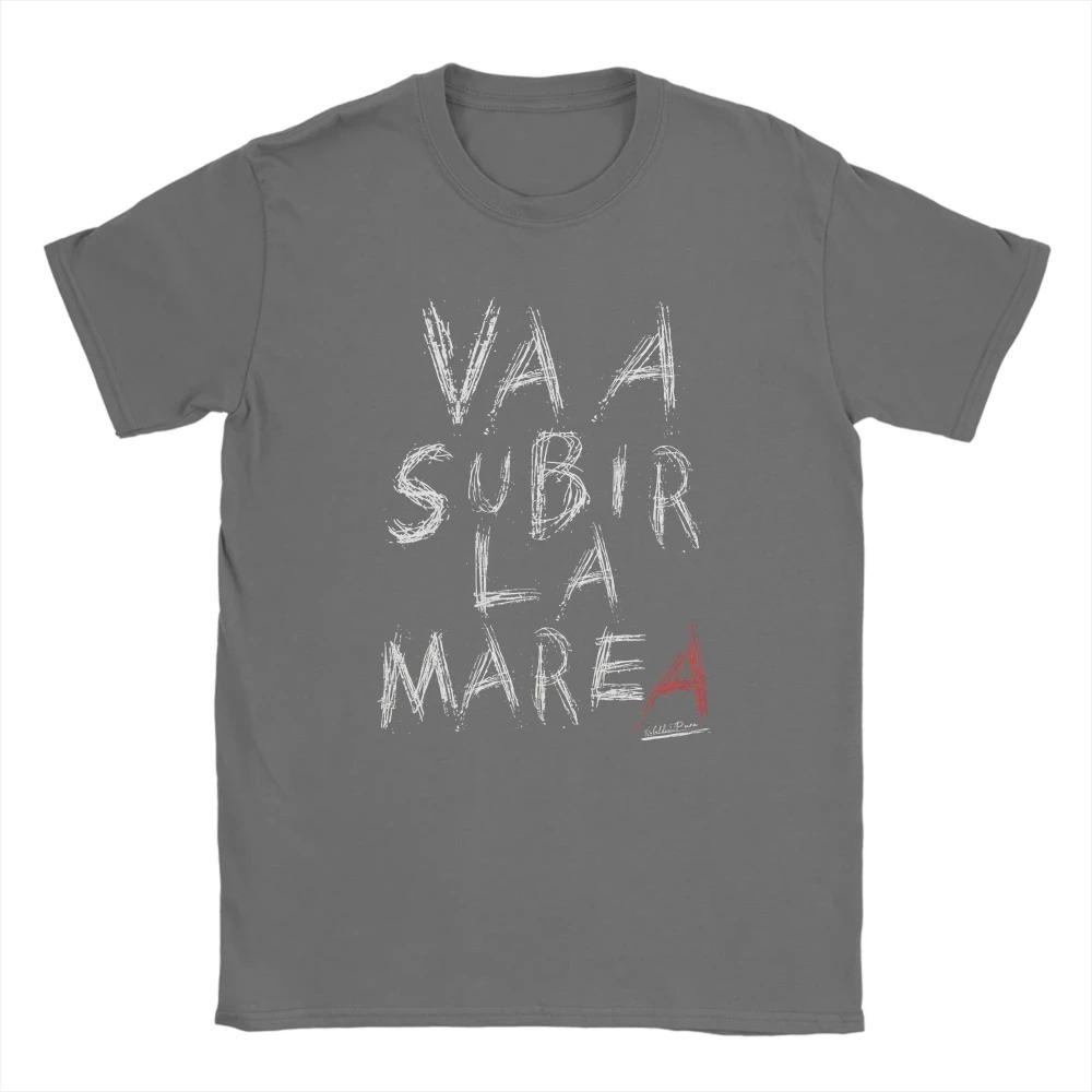 Va A Subir La Marea Испанская Цитата Текст Граффити Футболка Повседневная Мотивационная Унисекс Черный Хлопок Женские и Мужские Футболки