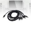 Plug and Play USB C Splitter Cable 2m/6.6ft USB C Multi Charging Cable  For Cell Phones