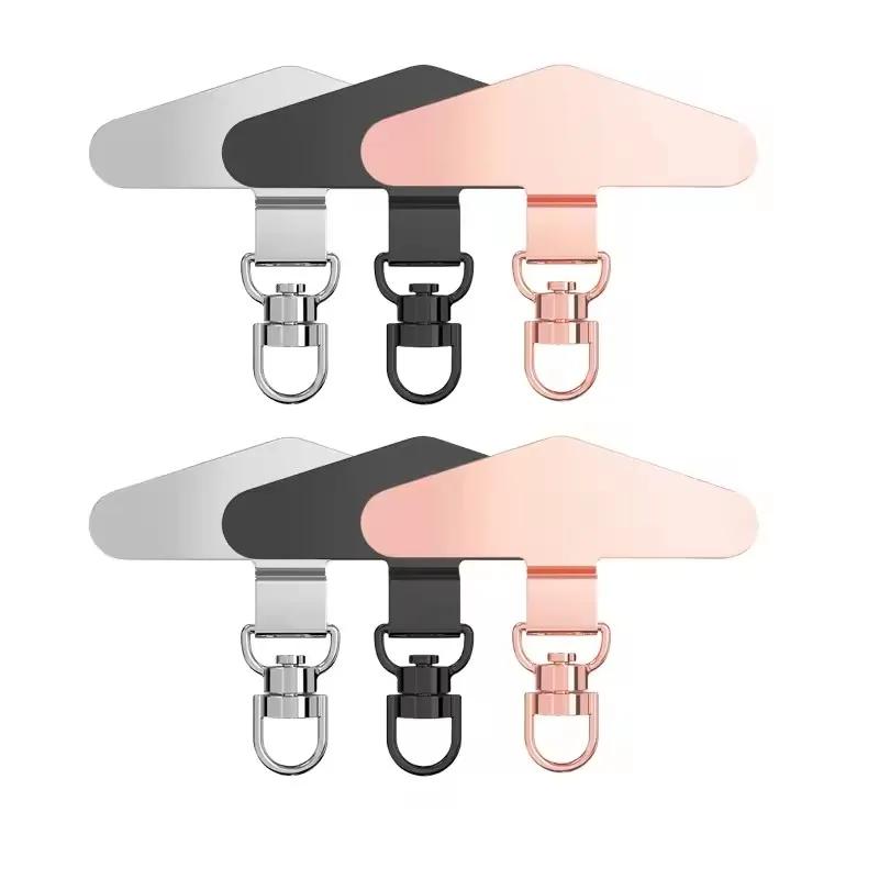 Шнурок для телефона против потери Универсальный сменный соединитель Ремешок Клипса Металлический адаптер для карточки для iPhone Samsung Надежная посадка