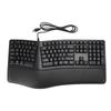 Ergonomic Split Keyboard with Palm Rest Quiet USB 2.0 Wired Keyboard for Laptop with 110 Keys 1.5m Cable Type