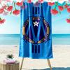 Olympique de Marseille Print Beach Towel, Large Soft Quick Dry Towel for Beach Camping Swimming
