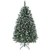 Artificial Christmas Tree 150 Cm With 581 Branches With Snow 44 Pine Cones And Foldable Metal Stand Easy Assembly Green